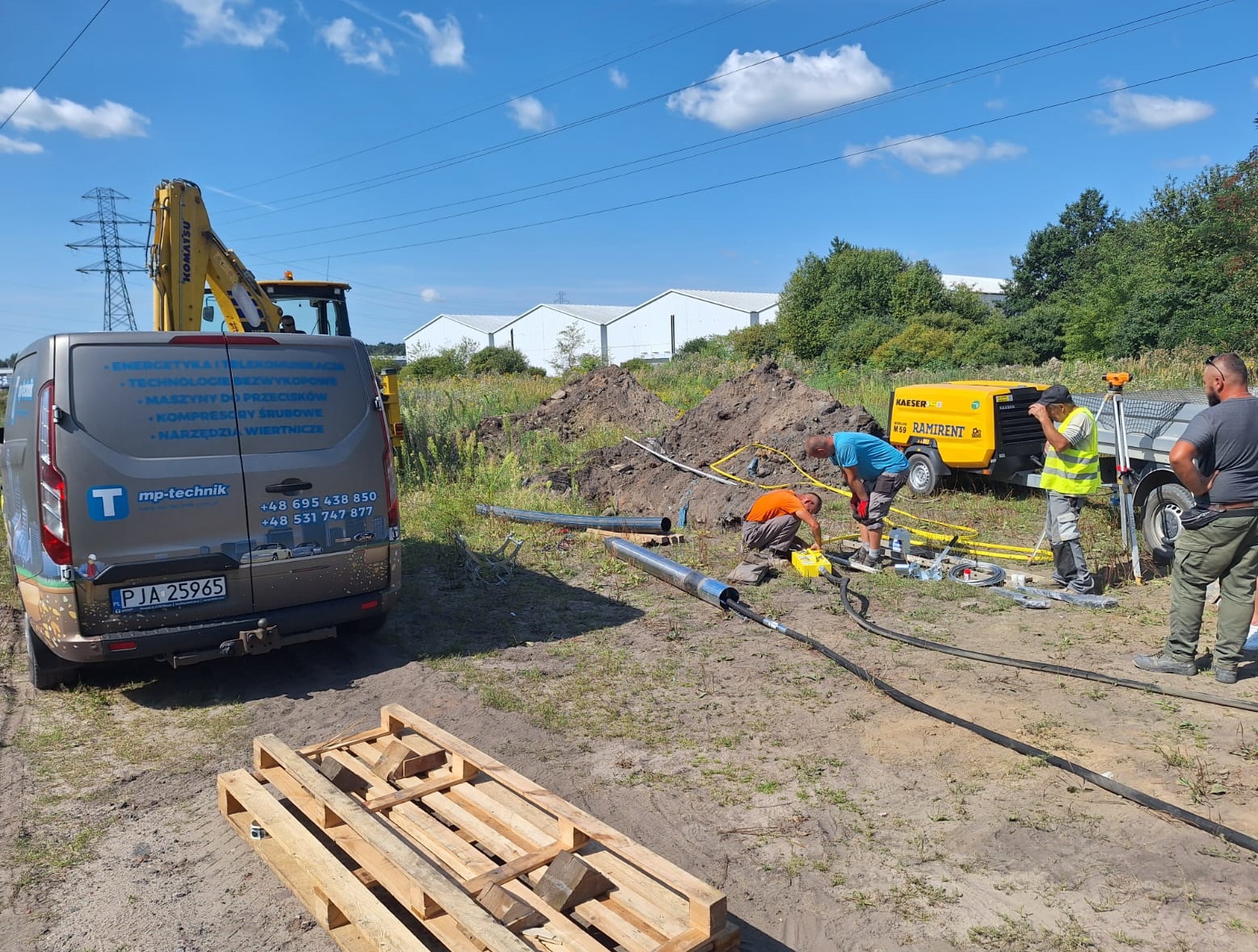 Dostawa i uruchomienie zestawu do przecisków TERMA MAX K180S dla klienta z branży energetycznej