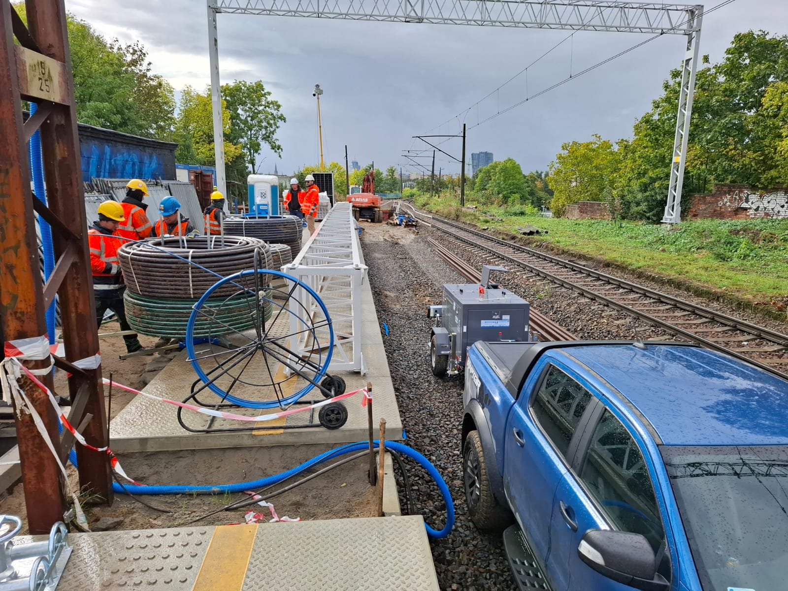 Dostawa hydraulicznej wciągarki linowej OMAC F215.P30 dla firmy z branży energetycznej ze Szczecina